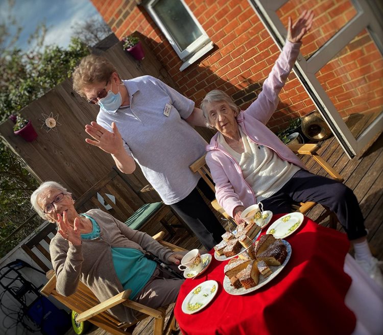 Godalming care home gets the par-tea started for National Tea Day